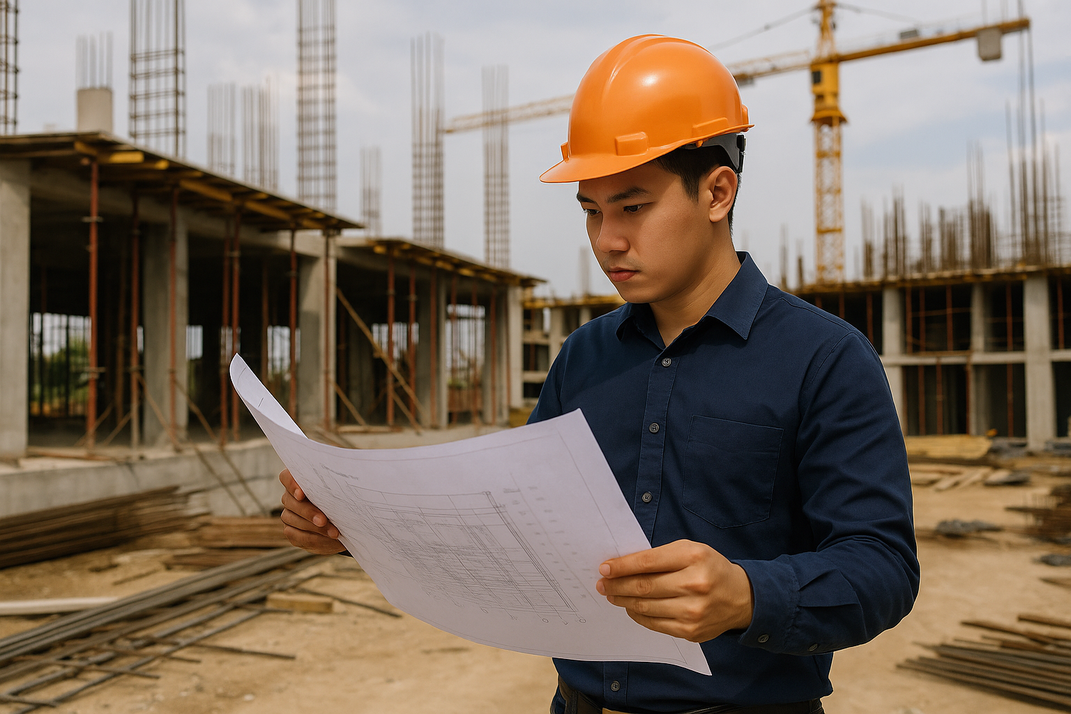 Các bước trong quy trình thi công công trình xây dựng