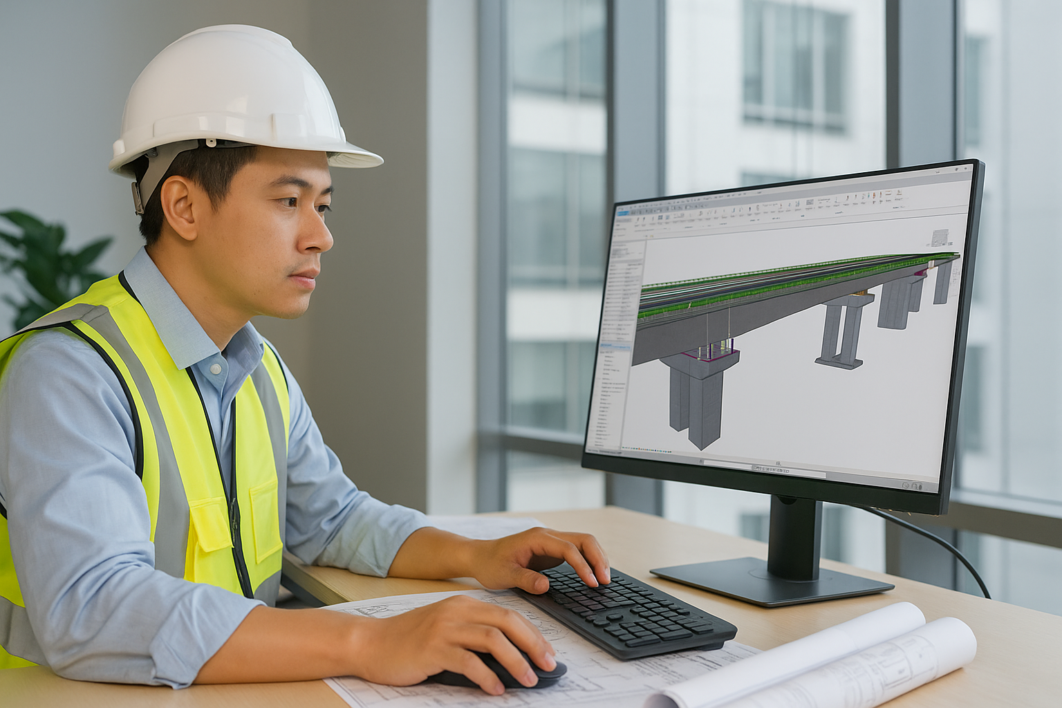 Ứng dụng BIM (Building Information Modeling) trong xây dựng cầu đường